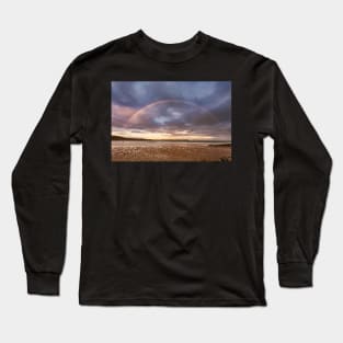 Oxwich Bay Rainbow, Gower Long Sleeve T-Shirt